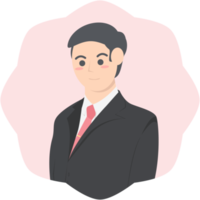 Professional Business Man Employment Avatar Character png