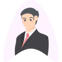personaje de avatar de empleo de hombre de negocios profesional png