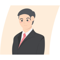 Professional Business Man Employment Avatar Character png