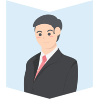 Professional Business Man Employment Avatar Character png