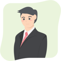 colección de personajes de avatar de empleo de hombre de negocios profesional png