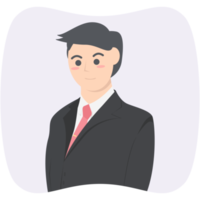 colección de personajes de avatar de empleo de hombre de negocios profesional png