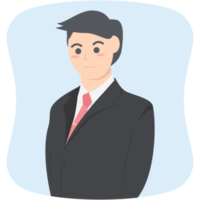 collection de personnages d'avatar d'emploi d'homme d'affaires professionnel png