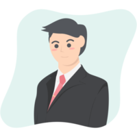 Professional Business Man Employment Avatar Character Collection png