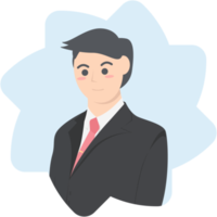 Professional Business Man Employment Avatar Character Collection png