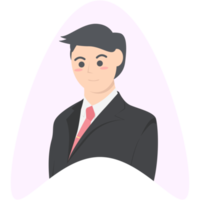 collection de personnages d'avatar d'emploi d'homme d'affaires professionnel png