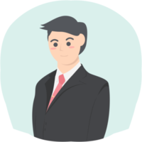 coleção de personagens de avatar de emprego de homem de negócios profissional png