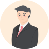 coleção de personagens de avatar de emprego de homem de negócios profissional png