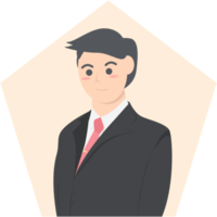 Professional Business Man Employment Avatar Character Collection png