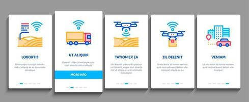 Internet Of Things Onboarding Elements Icons Set Vector