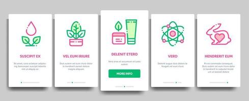 Organic Cosmetics Vector Onboarding