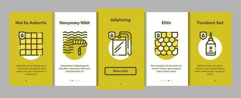 Waterproof Materials Vector Onboarding