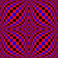 Optical Illusion. Vector 3d Art. Distortion Dynamic Effect. Geometric Magic Background.