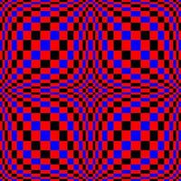 Optical Illusion. Vector 3d Art. Distortion Dynamic Effect. Geometric Magic Background.