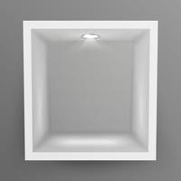 Empty Show Window, Niche Vector. Abstract Clean Shelf, Niche, Wall Showcase. Good For Exhibit, Presentations, Display Your Product. vector