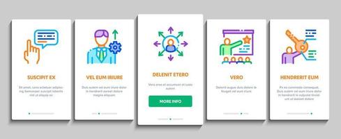 Sme Business Company Onboarding Elements Icons Set Vector