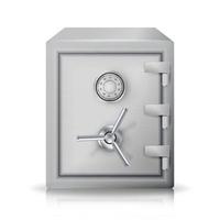 Metal Safe Realistic Vector. vector