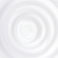 Milk Splash Vector. Clean Circle Waves. Curved Surface. Close Up. Realistic Illustration vector