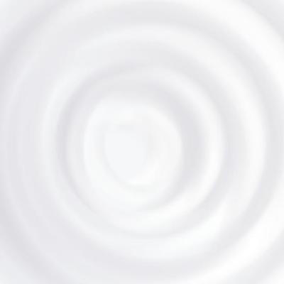Milk Splash Vector. Clean Circle Waves. Curved Surface. Close Up. Realistic Illustration