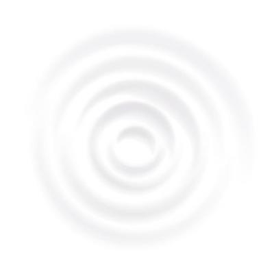 Milk Splash Vector. Yogurt Swirl Clean Texture. Top View. Realistic Illustration