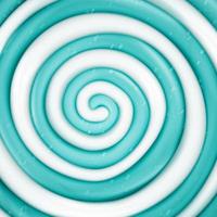 Fondo de vector de piruleta. ilustración de espiral de caramelo dulce redondo azul