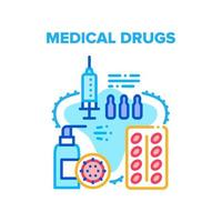 Medical Drugs Health Healing Vector Concept Color