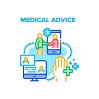 Medical Advice Vector Concept Color Illustration