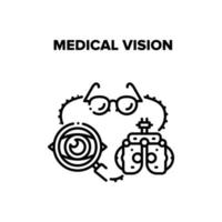 Medical Vision Vector Concept Color Illustration