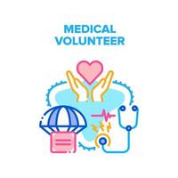 Medical Volunteer Vector Concept Illustration