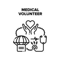 Medical Volunteer Vector Concept Illustration