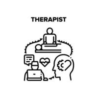 Therapist Doctor Vector Concept Color Illustration