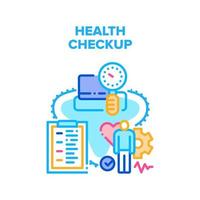 Health Checkup Vector Concept Color Illustration