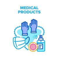 Medical Products Vector Concept Color Illustration