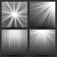 Light Beam Rays Vector Set