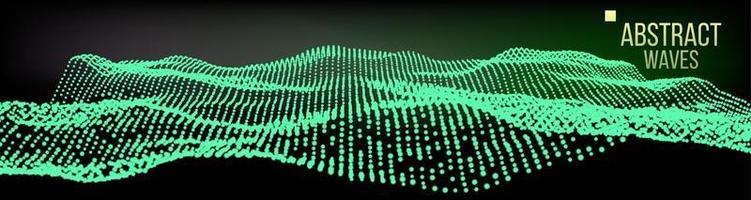 vector de fondo de sonido abstracto de ondas de música. tecnología futurista. representación de análisis de negocios. ilustración