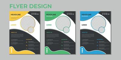 Business presentation vector flyer template, modern cover layout, annual report, brochure, poster, flyer in A4 with colorful geometric shapes, gradient color with mockup light background