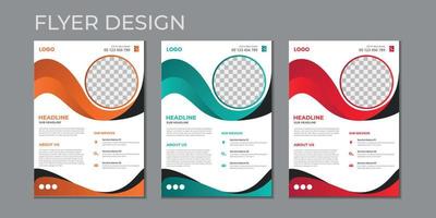 Business presentation vector flyer template, modern cover layout, annual report, poster, flyer in A4 with colorful geometric shapes, gradient color with light background