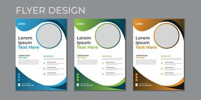 Business presentation vector flyer template, cover modern layout, annual report, poster, flyer in A4 with colorful geometric shapes, gradient color with light background