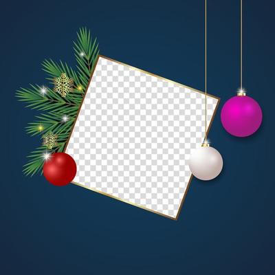 About Christmas Photo Frame Graphic