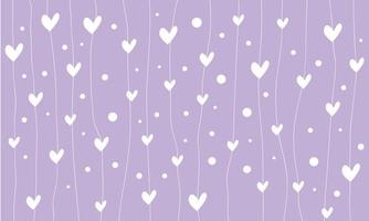 Handrawn Lines Background with Love Shape vector