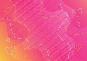 Gradient with Lines Background. Love Gradient Banner vector