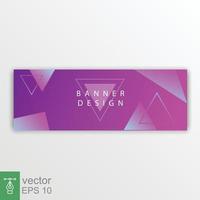 Modern and trendy purple gradient background. Header banner design template, bright, colorful geometric. Vector illustration EPS 10.