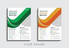 Modern and creative professional corporate business flyer template design in a4 vector