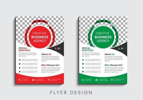 Modern and creative professional corporate business flyer template design in a4 vector