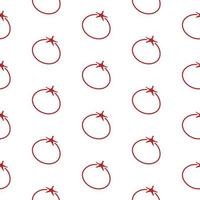 Tomato, seamless pattern, vector. vector