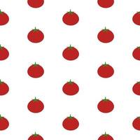 Red tomato, seamless pattern, vector. vector