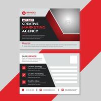 Corporate Post Card Design Template vector