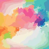 Realistic multicolored watercolor texture on a white background - Vector