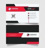 Corporate business card design template with modern, abstract, minimal business cards style Print ready vector