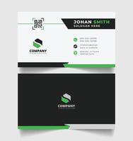 Corporate business card design template with modern, abstract, minimal business cards style Print ready vector